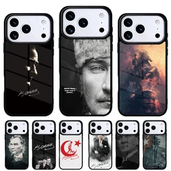 Funda iPhone diseño Atatürk - 11/12/13/14/15/16/17 Pro Max