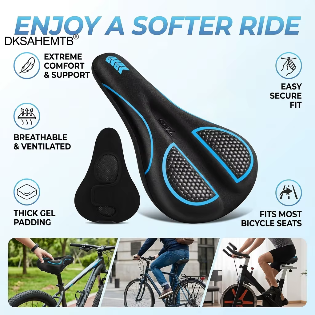 Funda acolchada para sillín de bicicleta de montaña y carretera - imagen 4