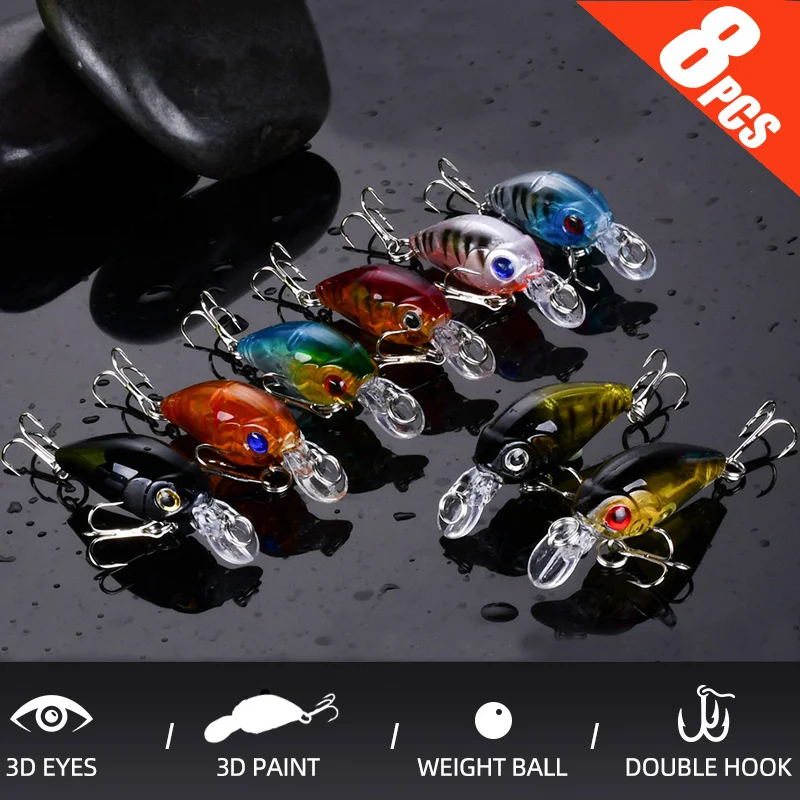 Señuelos Superficie Minnow Flotantes para Bass