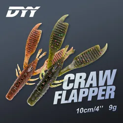 DYY Vinilo Craw Flapper – Señuelo camarón silicona para lubina