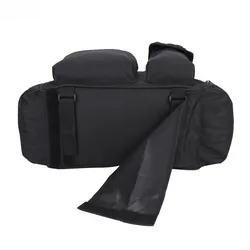 Bolsa sillín bicicleta con correas ajustables y múltiples bolsillos