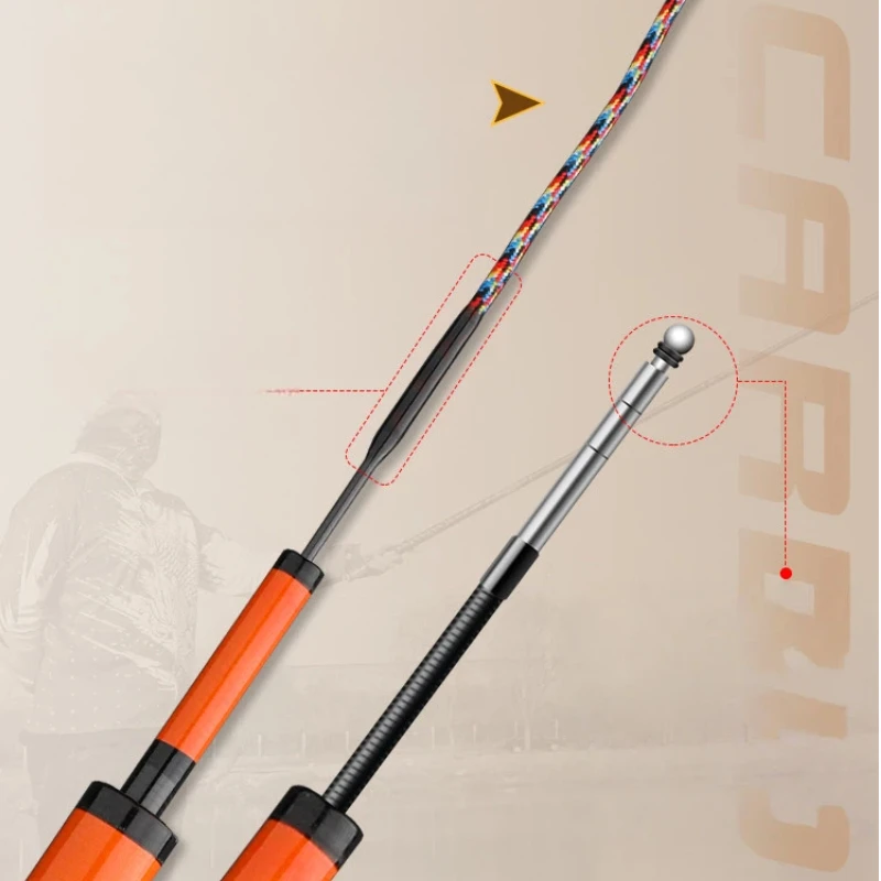 Caña para pesca de grandes peces ultraligera – esturión y carpa plateada - imagen 4