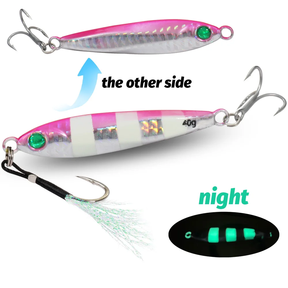 Spinner Popper metálico – Señuelo de arrastre con plumas y triples