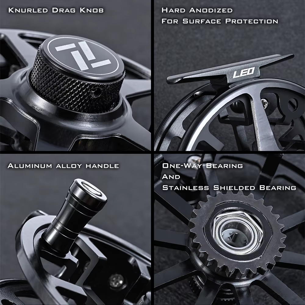 Carrete Fly LEOFISHING Star Fly en Aluminio - imagen 2