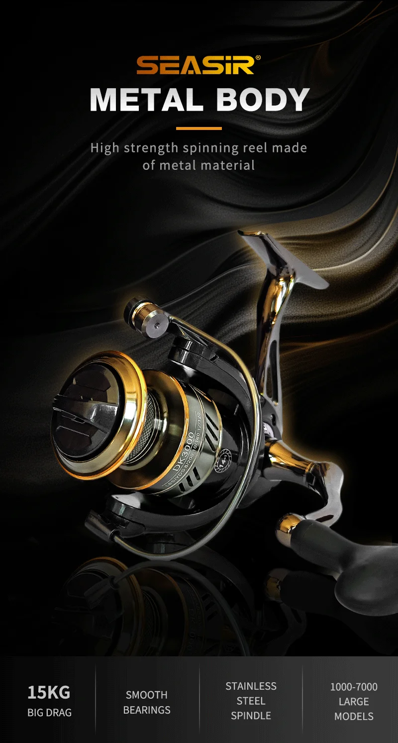 Carrete de pesca giratorio SeaSir DK