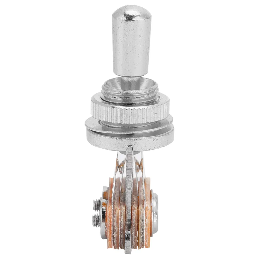 Selector de pastillas 3 vías para guitarra eléctrica plateado/dorado - imagen 3
