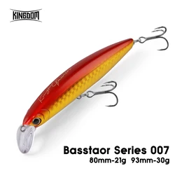 Kingdom Basstaor Minnow lastrado para black bass en agua salada