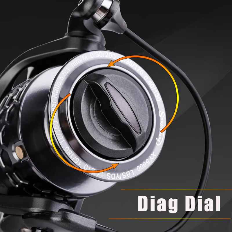 Sougayilang Carrete Giratorio 13+1BB – Aluminium ligero