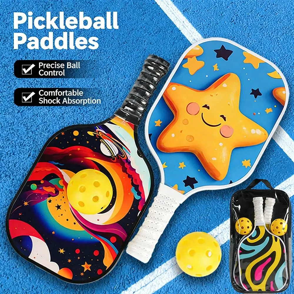 Pickleball infantil ligera con pala, pelota y núcleo panal - imagen 2