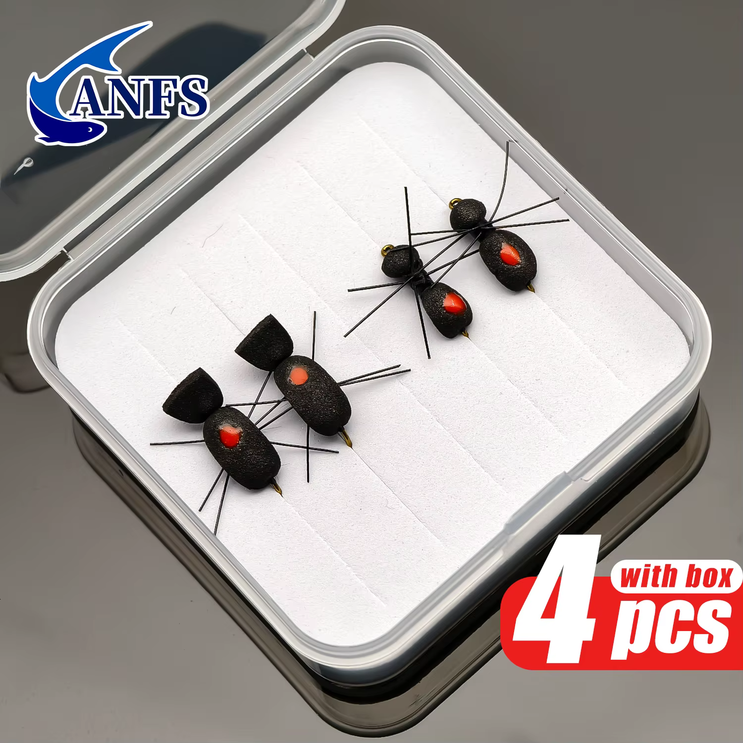 Moscas secas ANFS hormigas y escarabajos para trucha - imagen 5