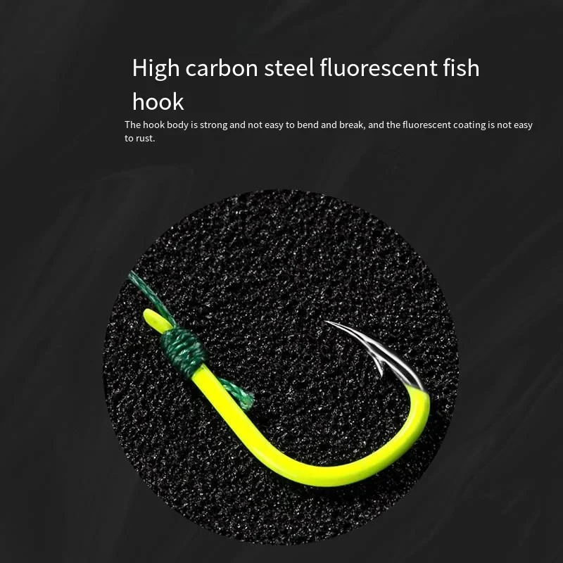 Anzuelos dobles para carpa de acero al carbono con alambre PE - imagen 3
