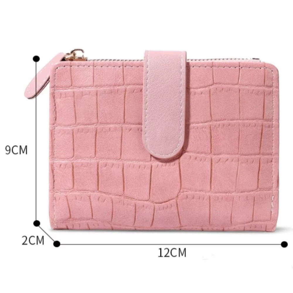 Cartera Bifold Ultrafina – Estampado Cocodrilo y Ventana para Carnet - imagen 5