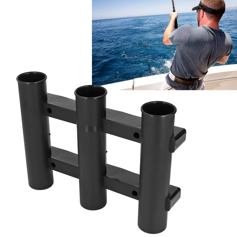 Soporte para cañas de pesca en kayak ABS resistente para tubos - imagen 3