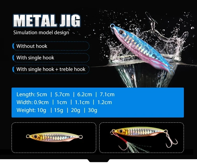 Señuelo BURLE Fish Jig vista frontal