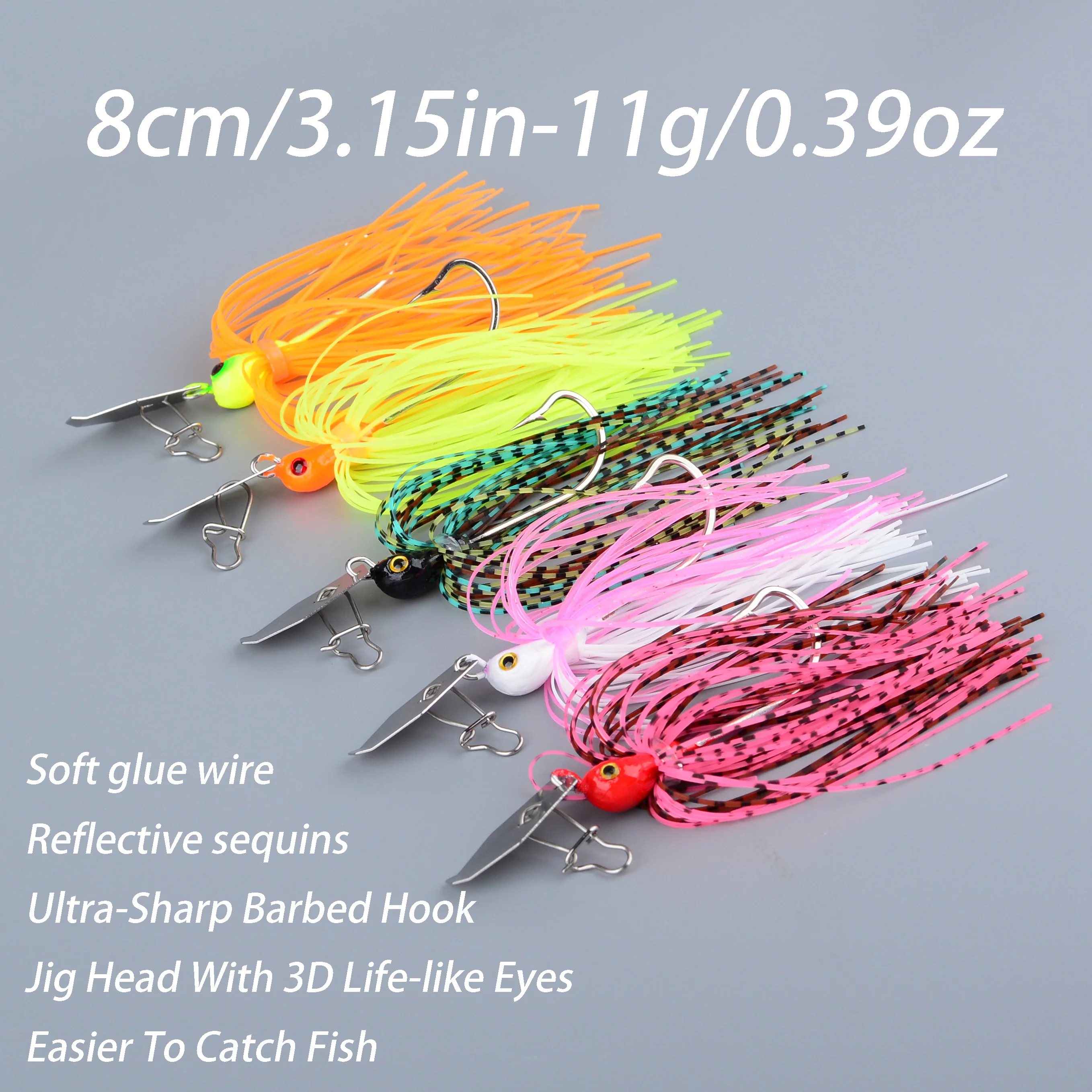 Chatter Bait spinnerbait con pala para lubina y lucioperca - imagen 5