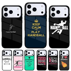 Funda teléfono balonmano diseño iPhone, carcasa trasera