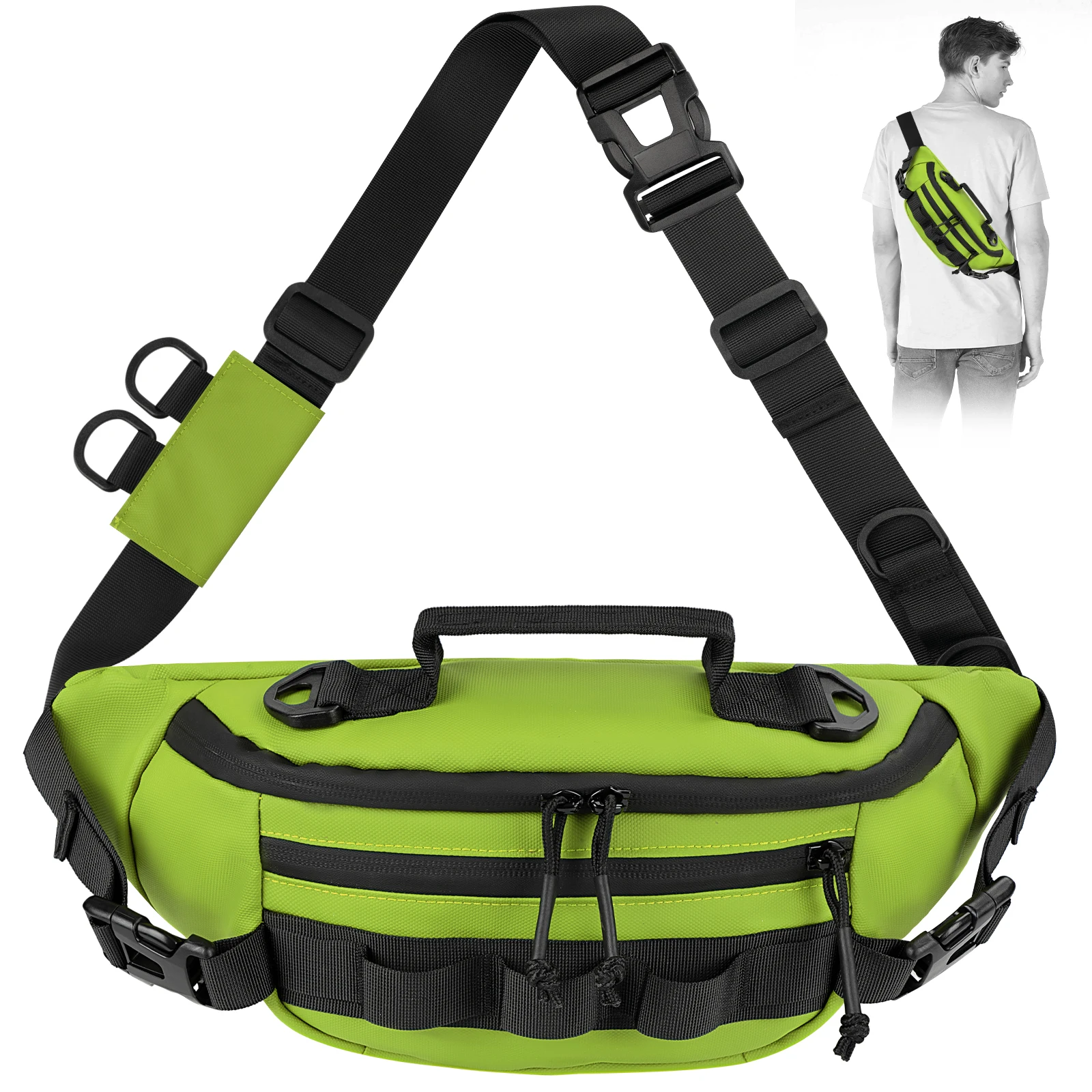 THKFISH Riñonera Pesca Impermeable Resistente Golpes Almacena Aparejos