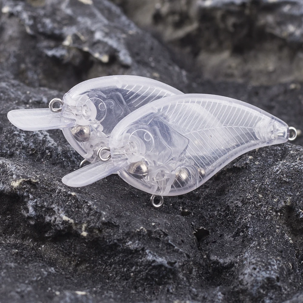 Dr.Holife Crankbait Suqare Bill sin pintar para lubina - imagen 4
