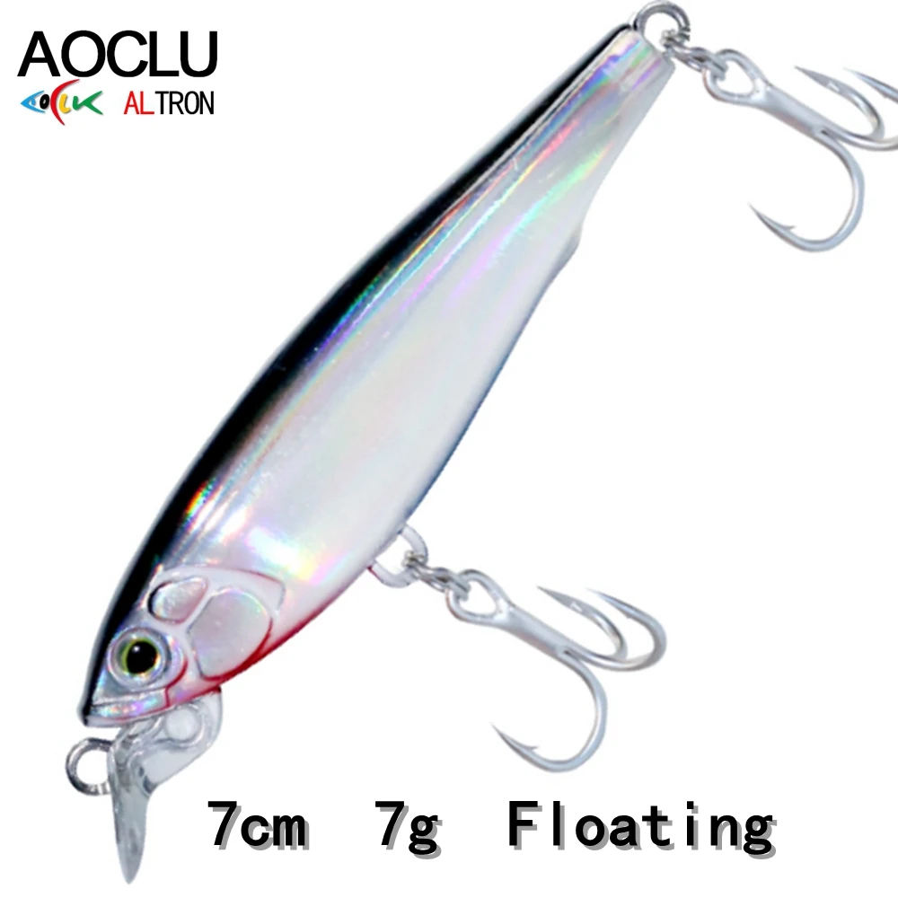 Señuelo AOCLU Wobbler Jerkbait 70mm 7g vista lateral