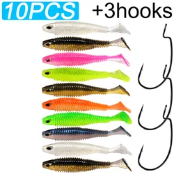 GOBAI Swimbait blando tipo gusano para Carpa