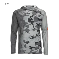 Camiseta de pesca manga larga con capucha y máscara UPF 50 ligera