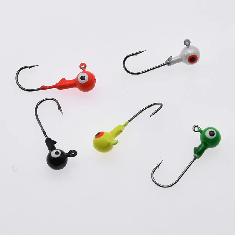 Cabezas jig de colores