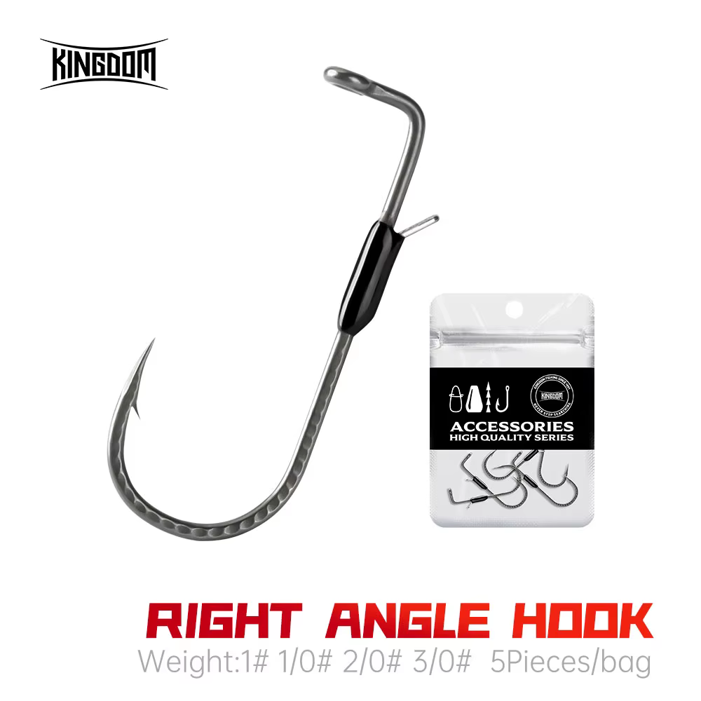 Anzuelos Jig Head Kingdom con retenedor para vinilos de pesca