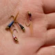 Vtwins Perdigones epoxi de latón para mosca de trucha y ninfa
