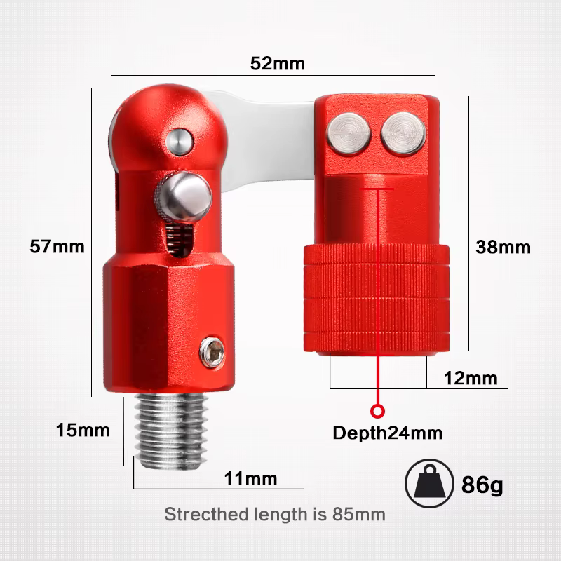 Adaptador de Red SANLIKE Plegable – Rotación 180° en Aluminio - imagen 3