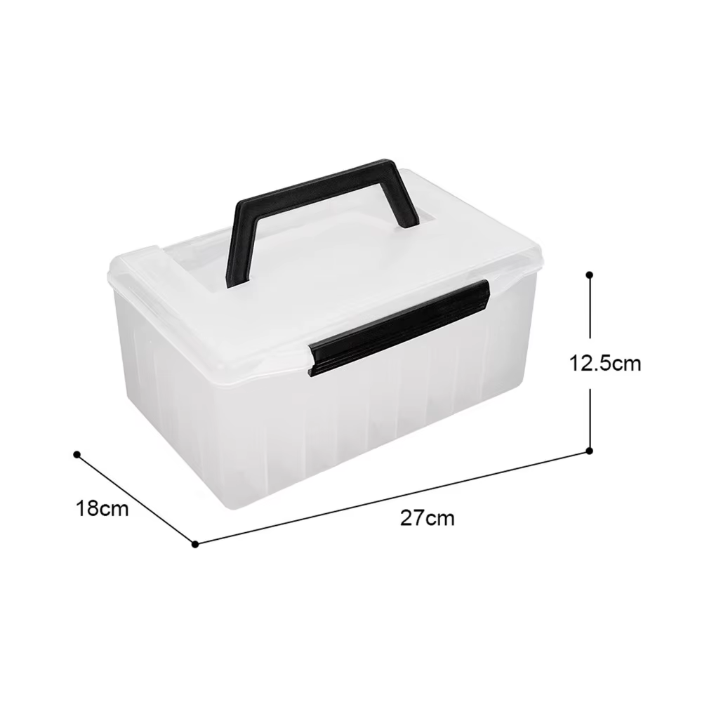 Caja de pesca plegable con asa y compartimentos – Organizador PVC - imagen 4