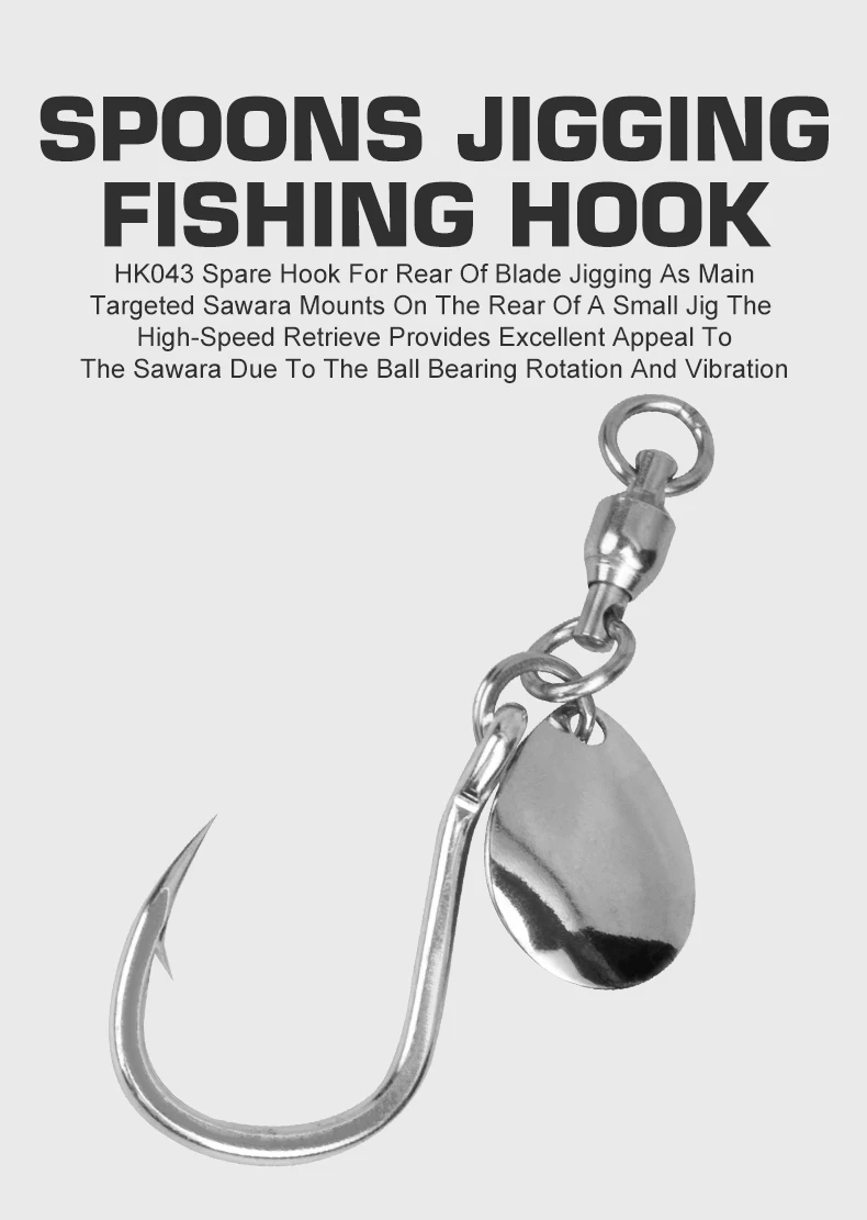 Hameçón spoon jigging OBSESSION HK043