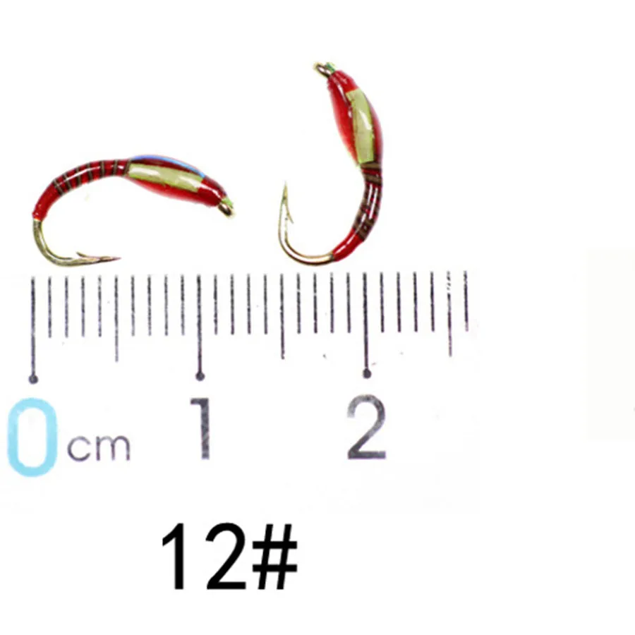 Moscas húmedas hundimiento rápido larva frigánea para trucha y tímalo - imagen 3