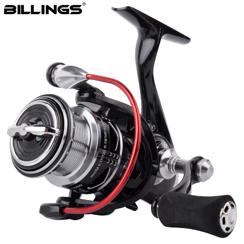 Carrete de pesca Billings bobina baja/alta metálica para dulce y salada - imagen 3