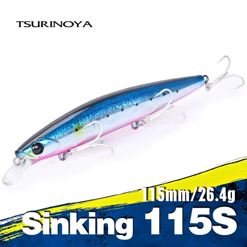 TSURINOYA 135S Señuelo minnow marino hunde bayoneta 135mm 26,4 g - imagen 4