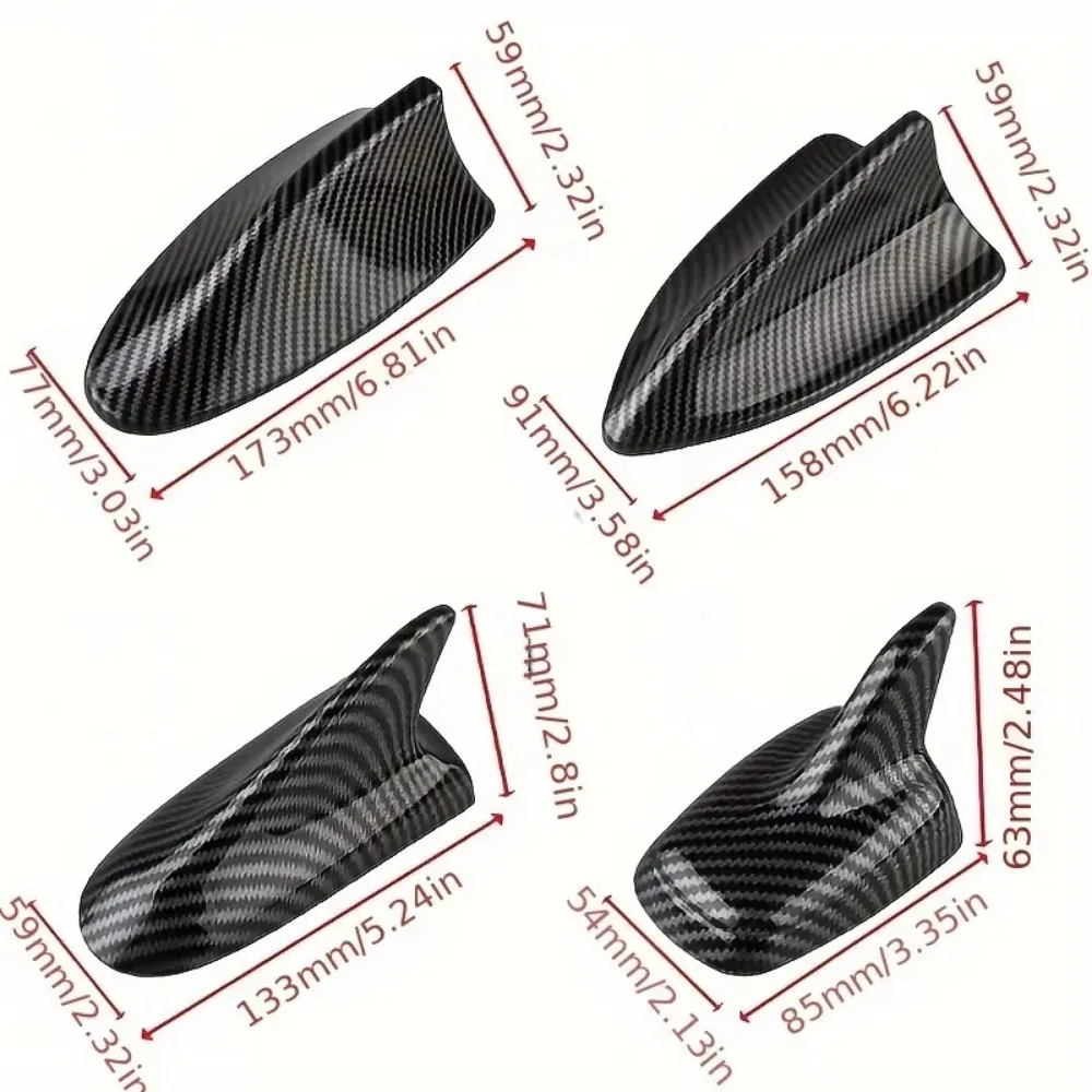 Antena de tiburón universal fibra de carbono para coche - imagen 5