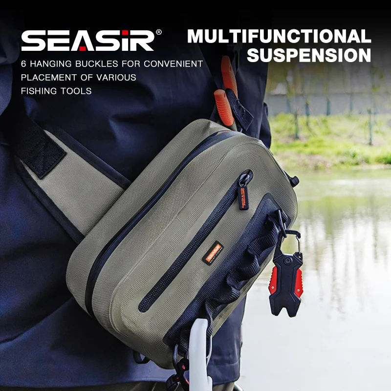 Bolsa pesca impermeable Seasir – Suspensión y bolsillo lateral - imagen 2