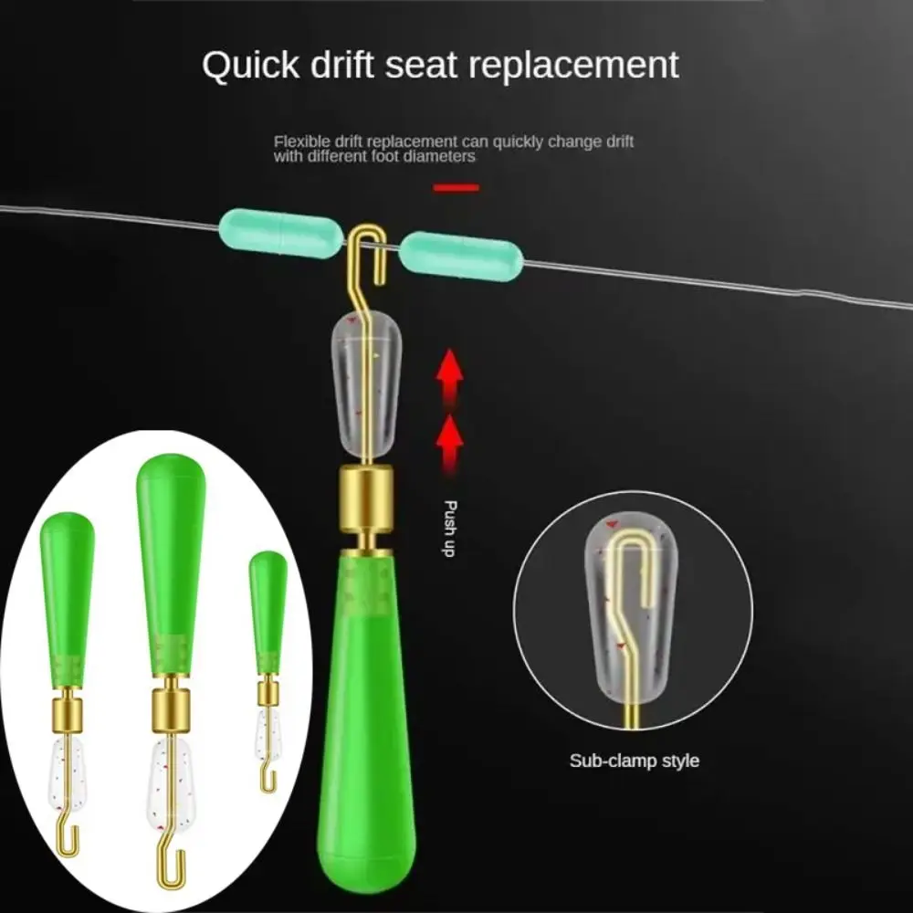 Asiento flotante de silicona giratorio con clip de sedal cabeza de cobre - imagen 4