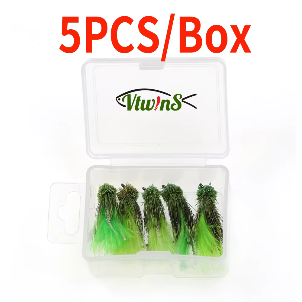 Vtwins cebo pesca con mosca Serpentina para trucha arcoíris y marrón - imagen 4