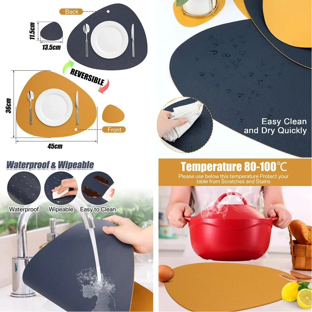 Tapete de pesca sintético PU doble cara con posavasos - imagen 3