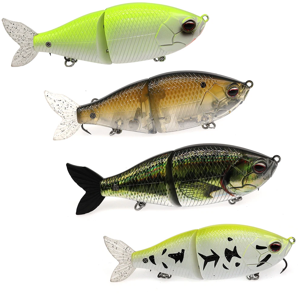 Swimbait flotante en el agua con movimiento natural