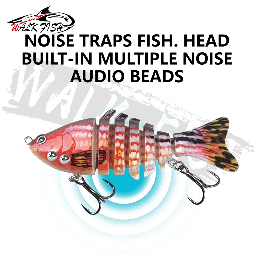 WALK FISH Swimbait segmentado luminoso para lucio y lubina - imagen 2