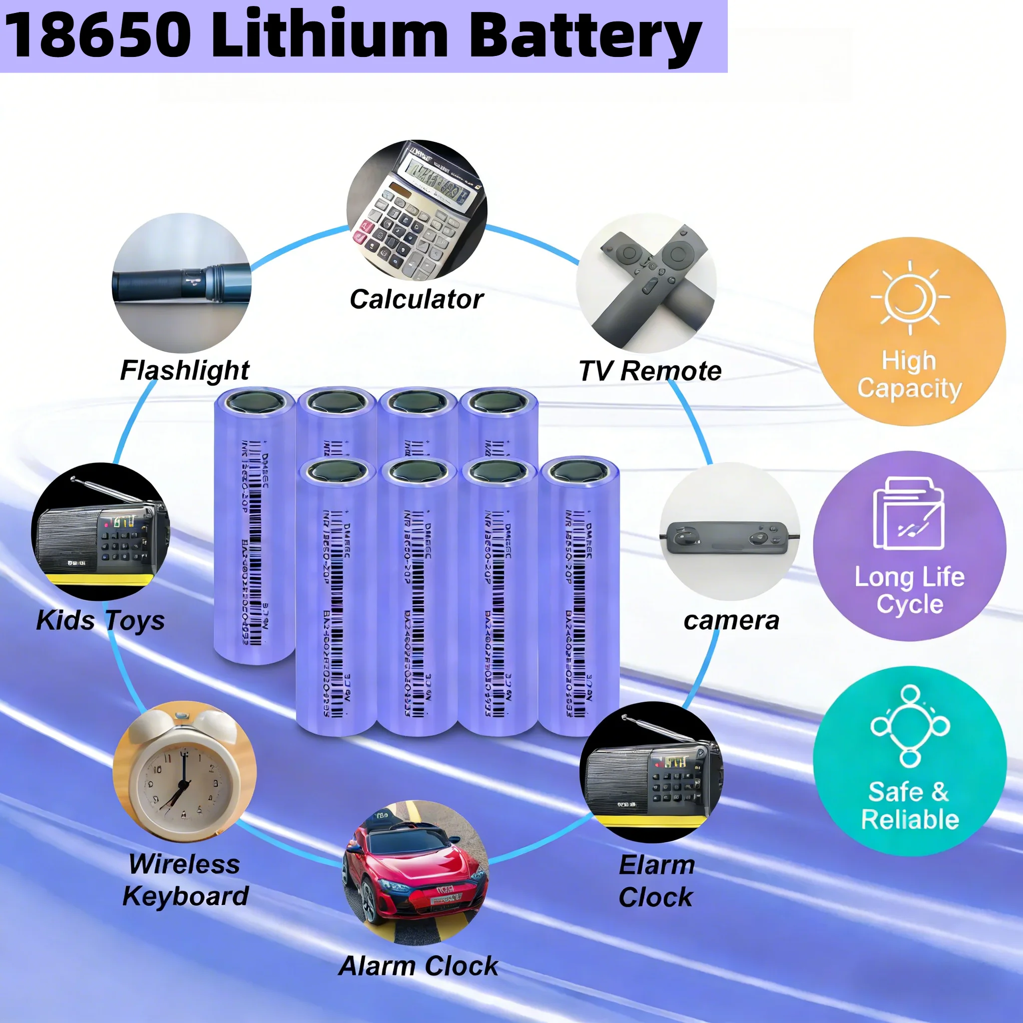 Batería de litio 18650 WHITECRANE 2000mAh 20A