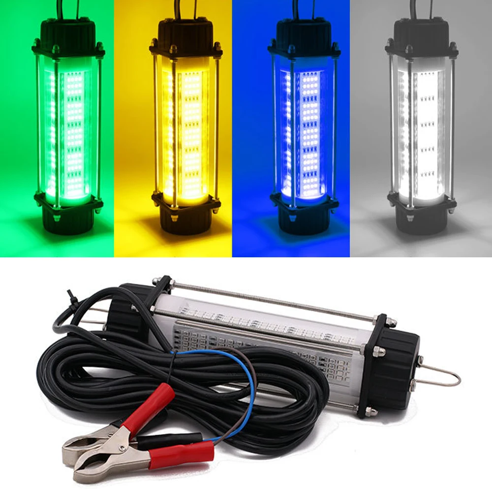 Luz de pesca subacuática de alta potencia con varios colores