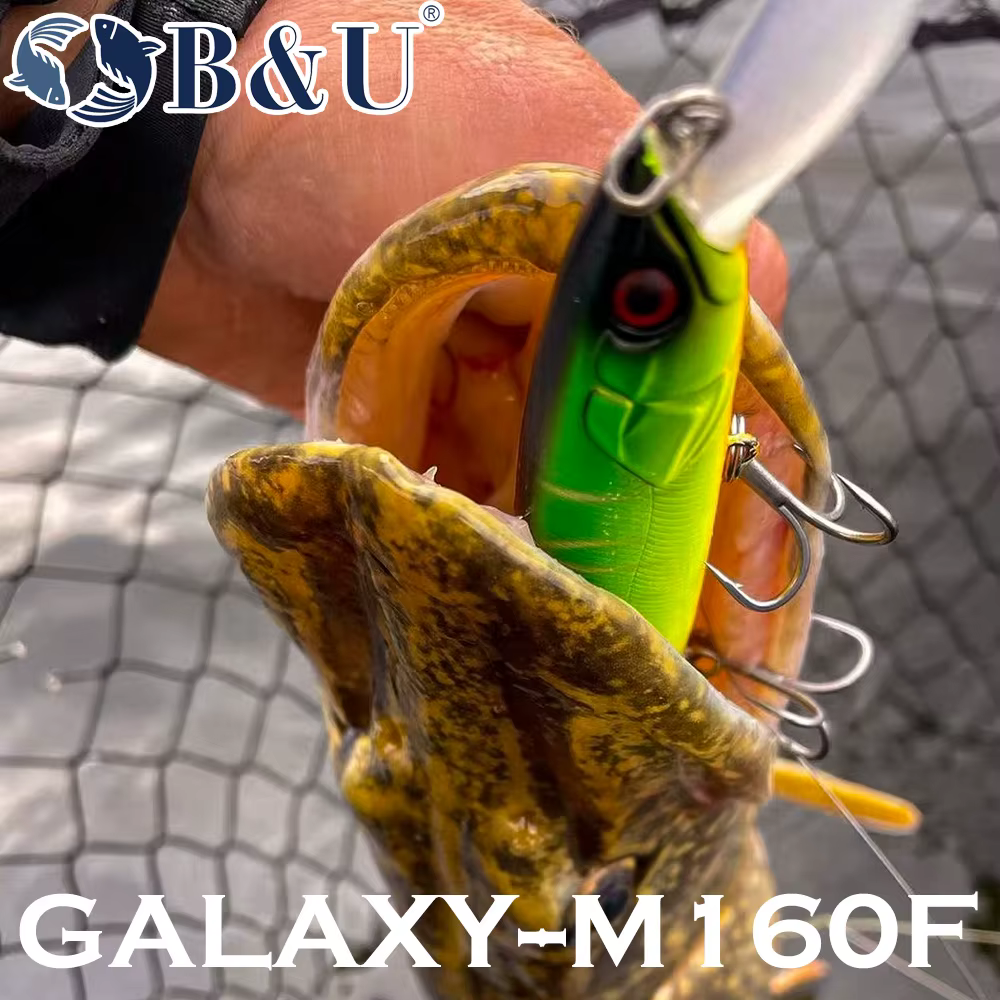 Minnow flotante B & U 160mm – Para lubina y Lucio en agua salada - imagen 2