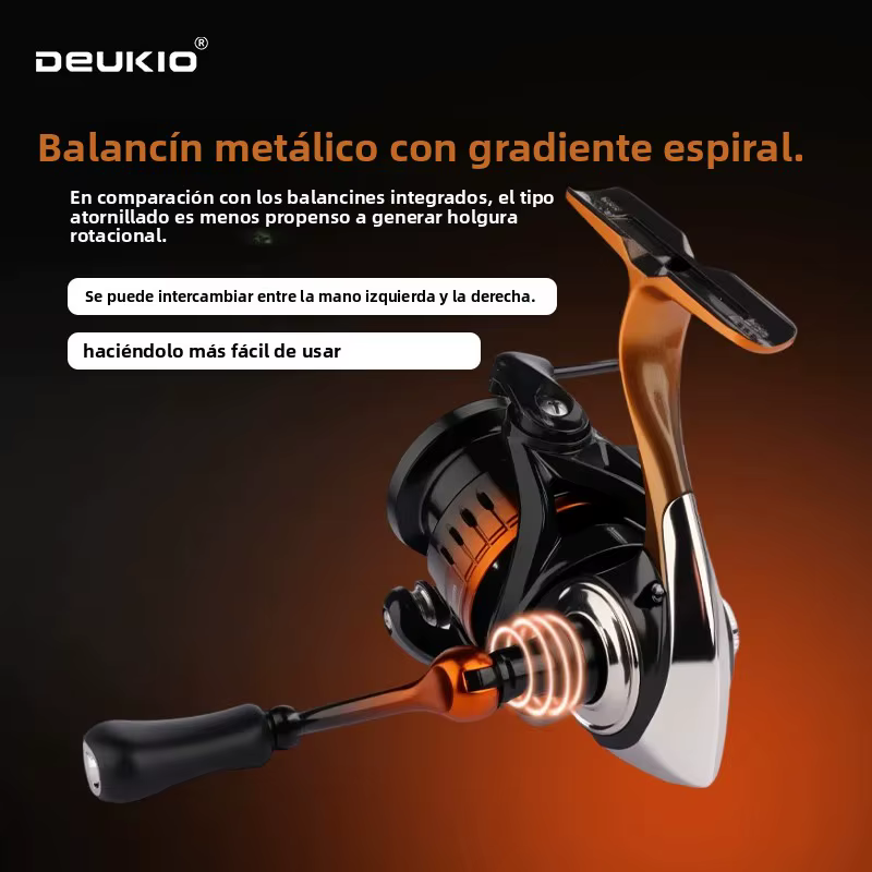 Carrete Giratorio DEUKIO 8kg Arrastre – Perfecto para Lubina en Salobre - imagen 2