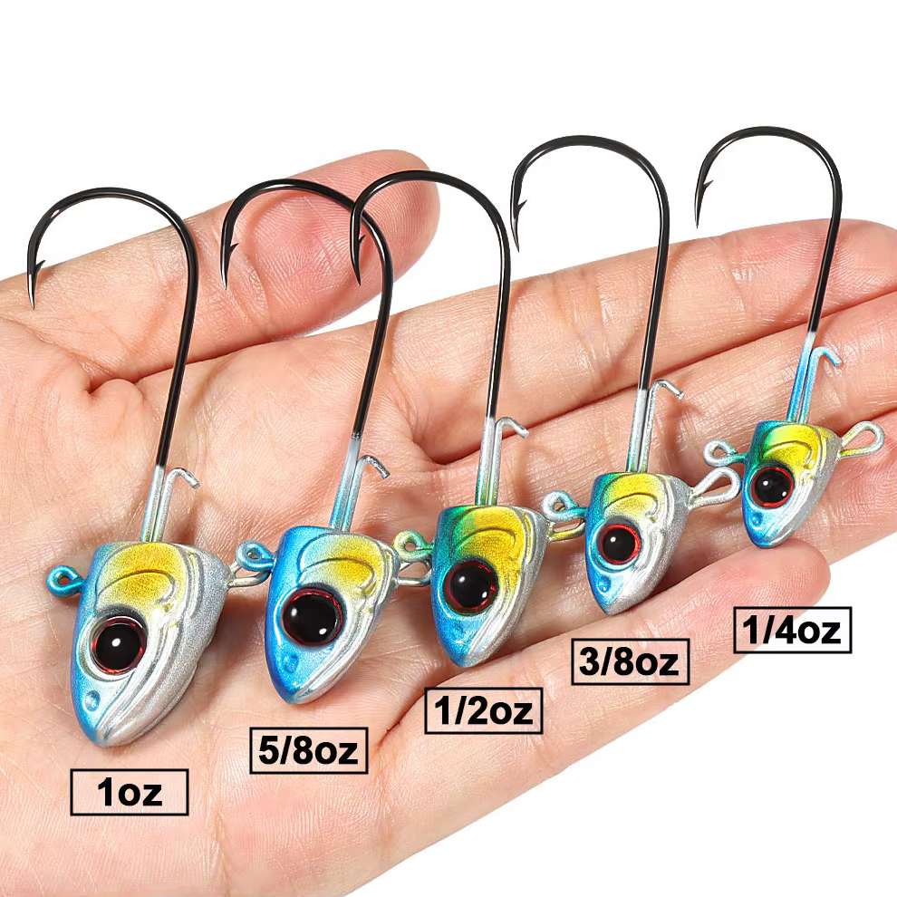 Spinpoler Jig Head Swimbait Wide Gap – Vástago Largo y Acero Alto Carbón - imagen 5
