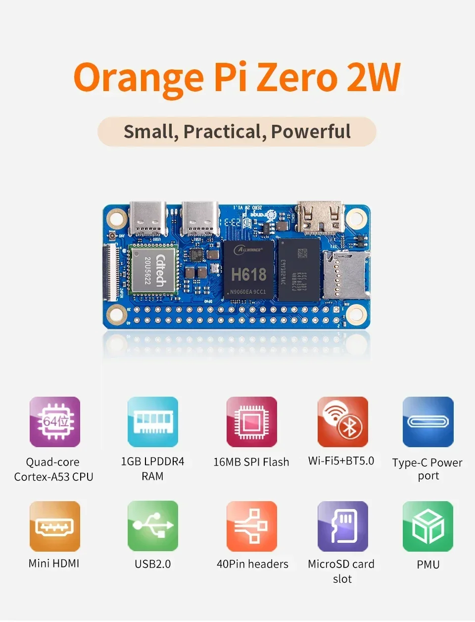 Orange Pi Zero 2W como mini ordenador de placa única