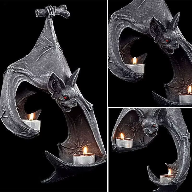 Portavelas Murciélago Colgante para Decoración de Halloween - imagen 4