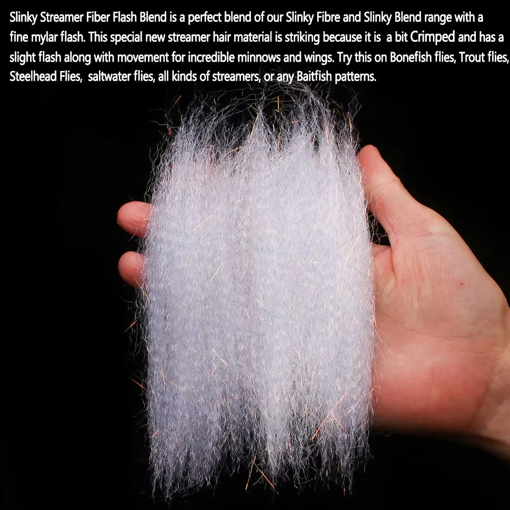Bimoo Slinky Streamer Fibra Flash - pesca en agua salada - imagen 5