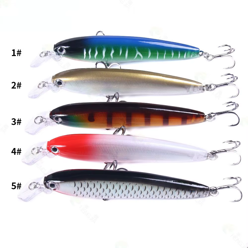 KNCONAN Minnow wobbler para lubina, cebo duro artificial carpa - imagen 2